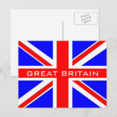 Postkarte für die britische Flagge (Vorne/Hinten)