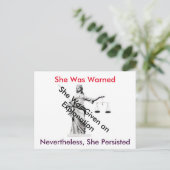 Postkarte für die Dame im Weißen Haus (Stehend Vorderseite)