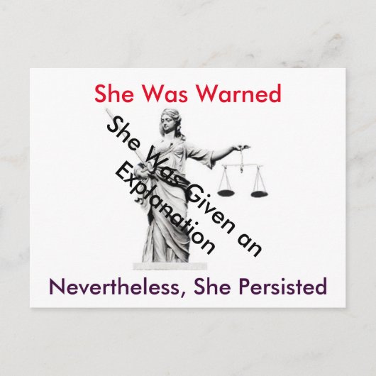 Postkarte für die Dame im Weißen Haus (Vorderseite)