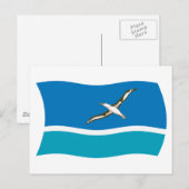 Postkarte für die Flagge der Midway (Vorne/Hinten)