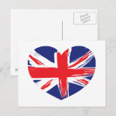 Postkarte für die Flagge der Union (Vorne/Hinten)