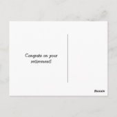 Postkarte für die Goldene Rückreise (Rückseite)