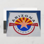 Postkarte für die Grenze Arizona-Utah (Vorne/Hinten)