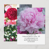 Postkarte für die Hochzeit Florist Visitenkarte (Vorne/Hinten)