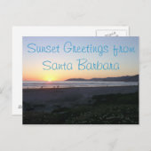Postkarte für die kalifornische Küste (Vorne/Hinten)