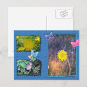 Postkarte für die kalifornische Wildblume (Vorne/Hinten)