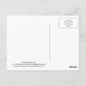 Postkarte für die kalifornische Wildblume (Rückseite)