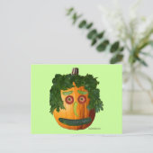 Postkarte für die Kürbisgesichtskarte öffnen (Stehend Vorderseite)