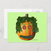 Postkarte für die Kürbisgesichtskarte öffnen (Vorne/Hinten)