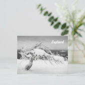 Postkarte für die Lapplandlandschaft (Stehend Vorderseite)