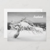 Postkarte für die Lapplandlandschaft (Vorne/Hinten)
