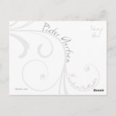 Postkarte für die Marktforschung (Rückseite)