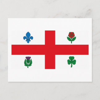 Postkarte für die Montrealer Flagge