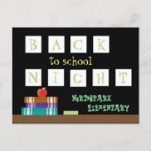 Postkarte für die Nacht von der Schule (Vorderseite)