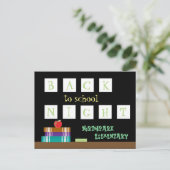 Postkarte für die Nacht von der Schule (Stehend Vorderseite)