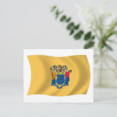 Postkarte für die New Jersey-Flagge (Stehend Vorderseite)