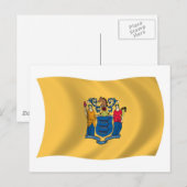 Postkarte für die New Jersey-Flagge (Vorne/Hinten)