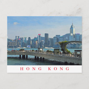 Postkarte für die Promenade und die Skyline von Ho