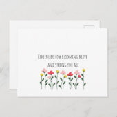 Postkarte für die psychische Gesundheit (Vorne/Hinten)