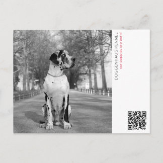 Postkarte für die Puppenankündigung