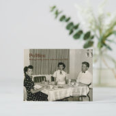 Postkarte für die Retro-Politik (Stehend Vorderseite)