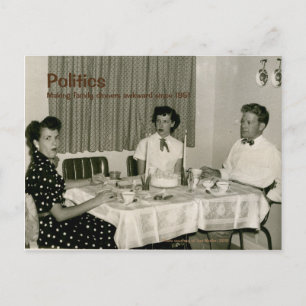 Postkarte für die Retro-Politik