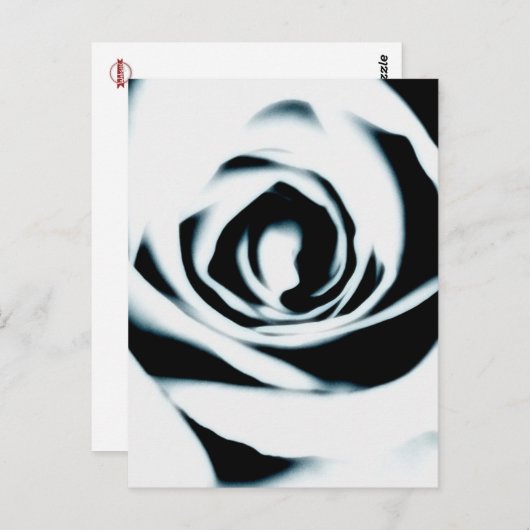 Postkarte für die Rose (Vorne/Hinten)