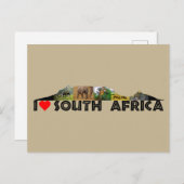 Postkarte für die Sammlung von Wildtieren (Vorne/Hinten)