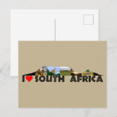 Postkarte für die Sammlung von Wildtieren (Vorne/Hinten)