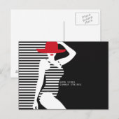Postkarte für die Sommerfrau (Vorne/Hinten)
