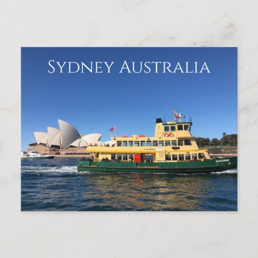Postkarte für die Sydney Opernhütte (Vorderseite)