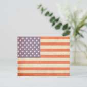 Postkarte für die US-Flagge (Stehend Vorderseite)