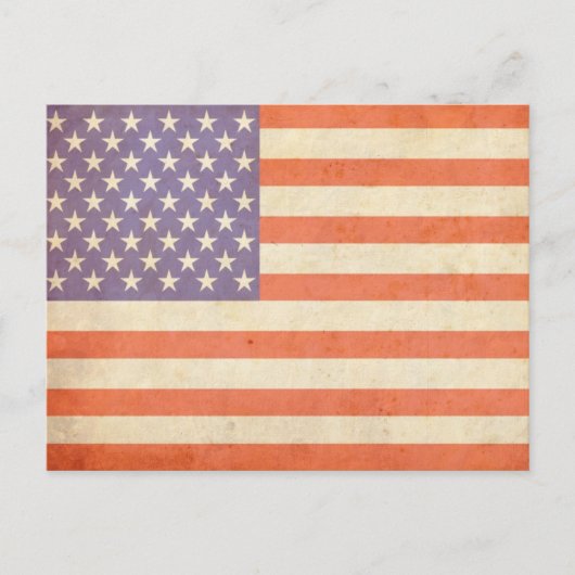 Postkarte für die US-Flagge (Vorderseite)