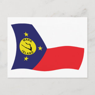 Postkarte für die Weckte der Inselflagge