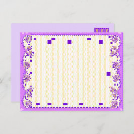 Postkarte für digitales Blumenbild