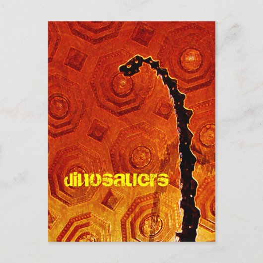 Postkarte für Dinosaurier (Vorderseite)