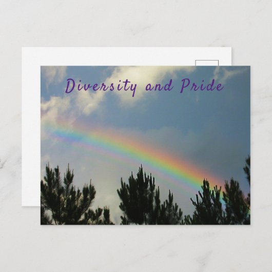 Postkarte für Diversity und Stolz (Vorne/Hinten)