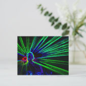 Postkarte für DJ und Laser Lights (Stehend Vorderseite)