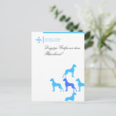 Postkarte für Doggenzüchter (Stehend Vorderseite)