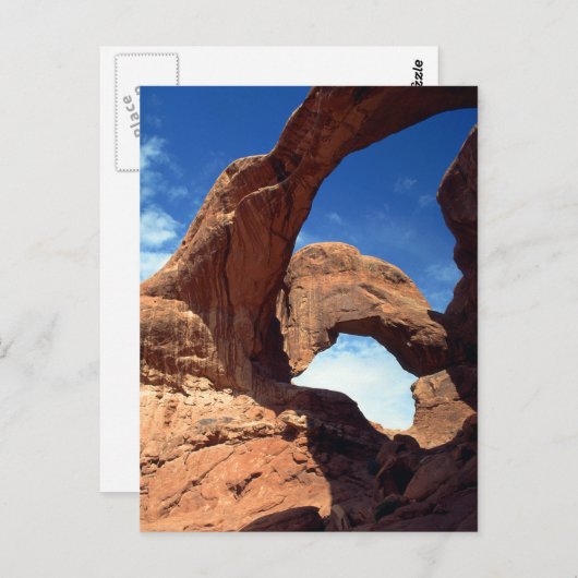 Postkarte für Doppelbögen (Vorne/Hinten)