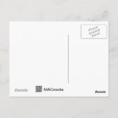 Postkarte für doppelrosa Hibiskus (Rückseite)