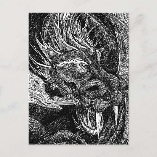 Postkarte für Drachen (Vorderseite)