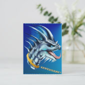 Postkarte für Drachen und Gold (Stehend Vorderseite)