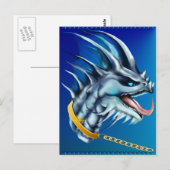 Postkarte für Drachen und Gold (Vorne/Hinten)