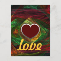 Postkarte für dynamische Verbindungen Liebe