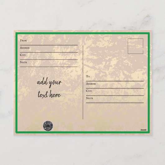 Postkarte für echte Freundschaft (Rückseite)