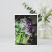 Postkarte für Eggplant & Radishes Template (Stehend Vorderseite)
