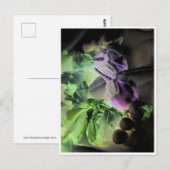 Postkarte für Eggplant & Radishes Template (Vorne/Hinten)