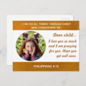 Postkarte für ein Kind im Krankenhaus (Vorne/Hinten)