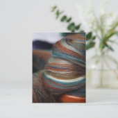 Postkarte für einen Spinner oder Faserkünstler (Stehend Vorderseite)